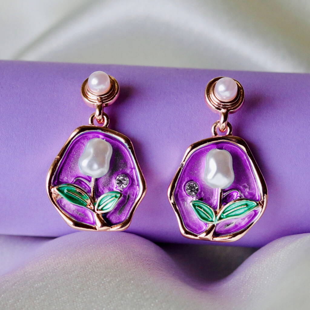 Blossom Pearl Dangle Earrings