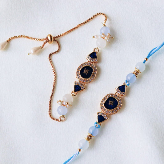 Divine Duo – Bhaiya Bhabhi Rakhi Set