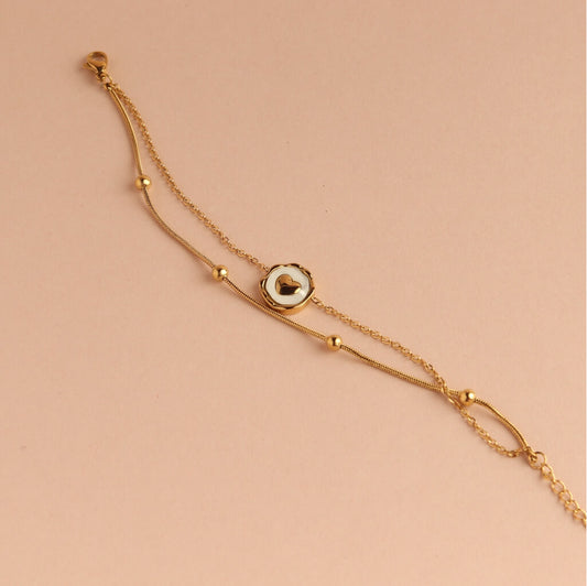 Dual Layer Heart Pendant Necklace