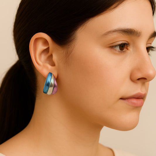 Enchanted Arc Loop Earring