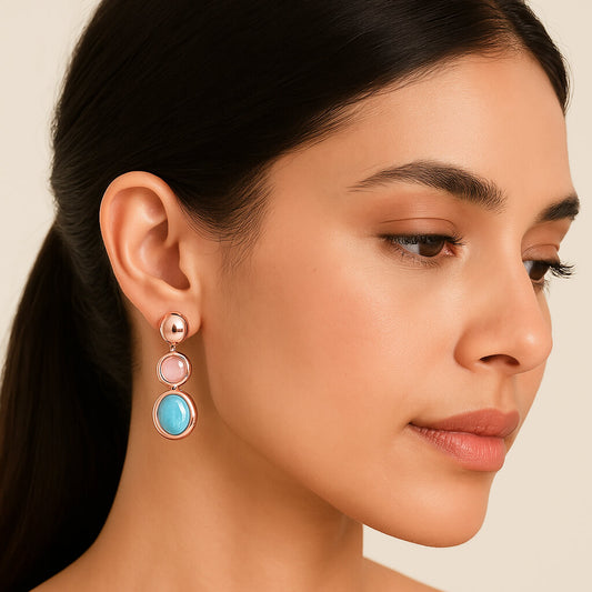Fawn Glow Teardrop Earrings