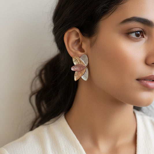 Forest Flame Studs Earrings