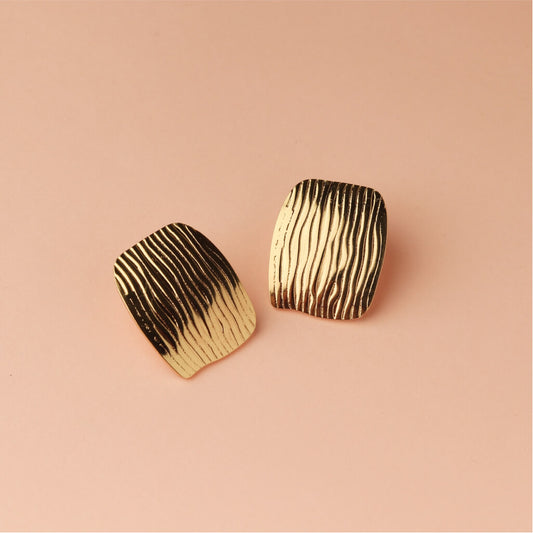 Forest Grain Stud Earrings