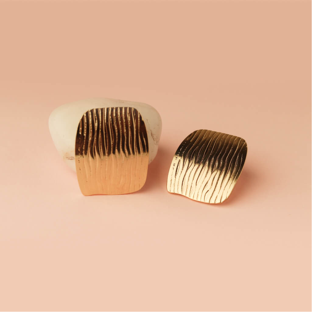Forest Grain Stud Earrings