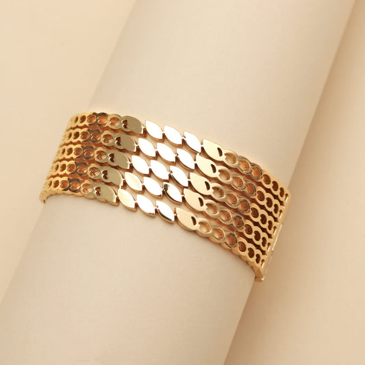 Gold Regal Weave Bracelet