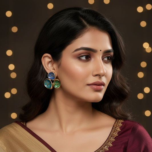 Leaf Lagoon Studs Earrings