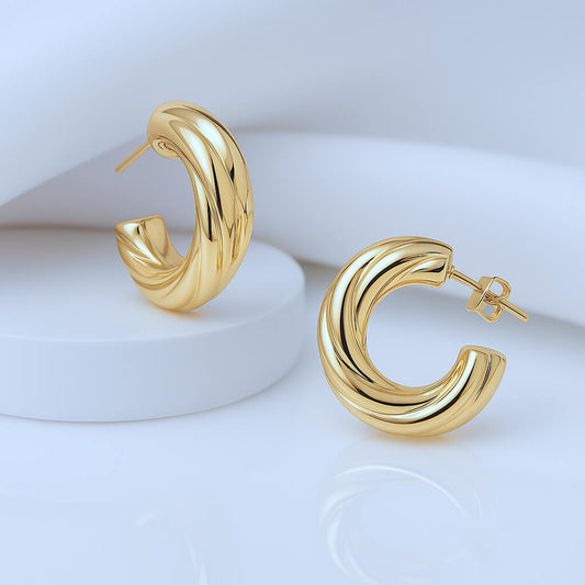 Luxe Coil Hoop Earrings