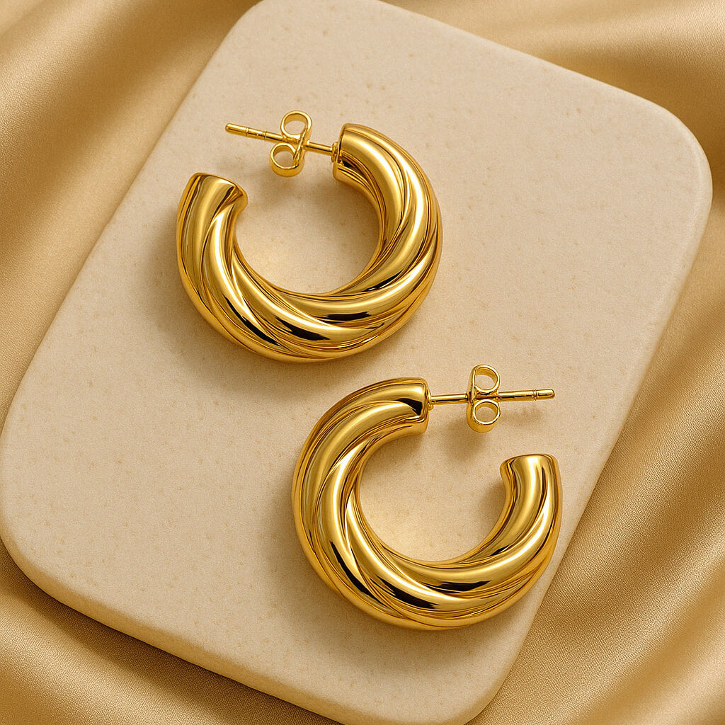 Luxe Coil Hoop Earrings