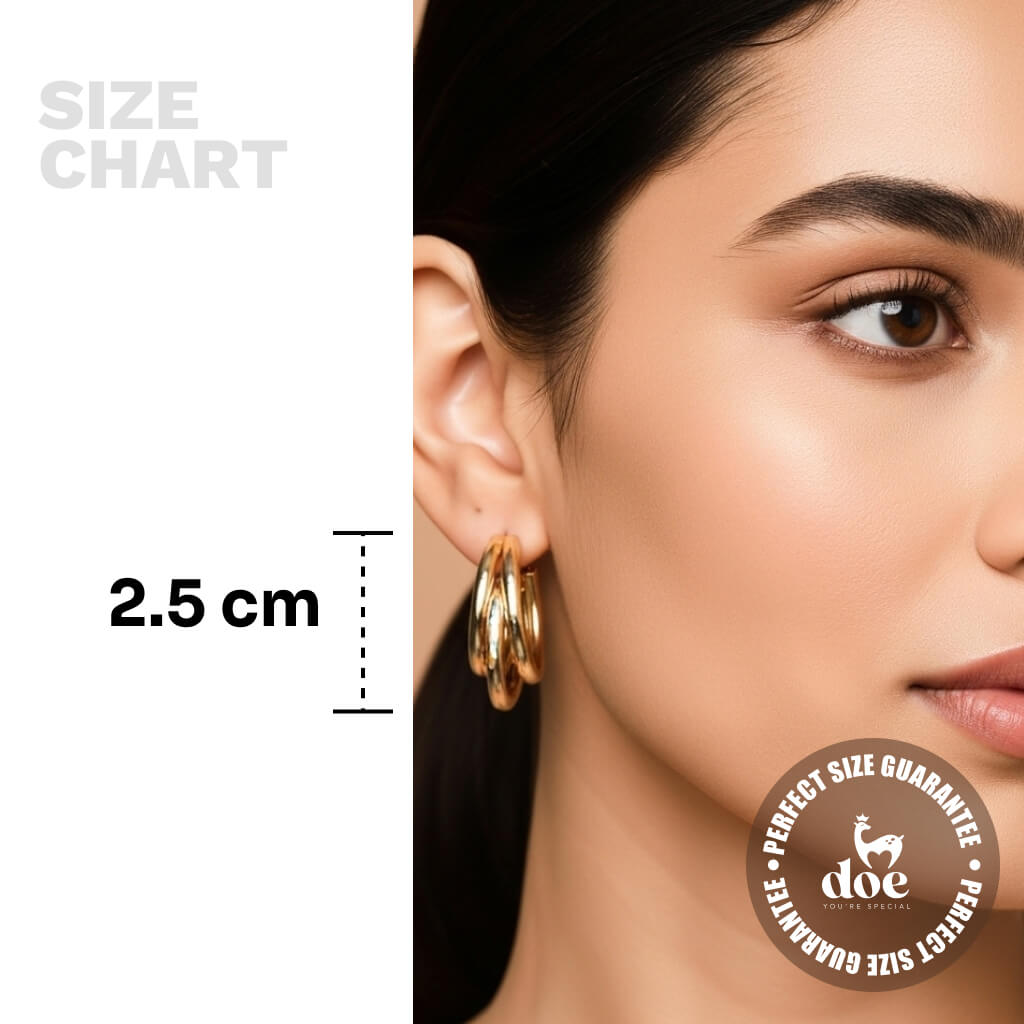 Radiant Loops Earrings (Medium)