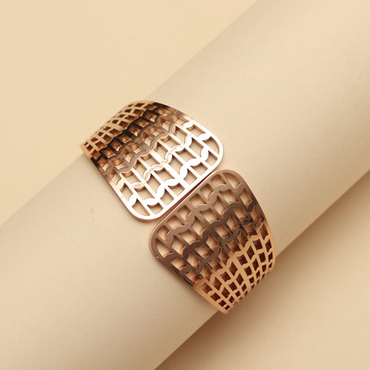 Moroccan Filigree Rose Gold Bracelet