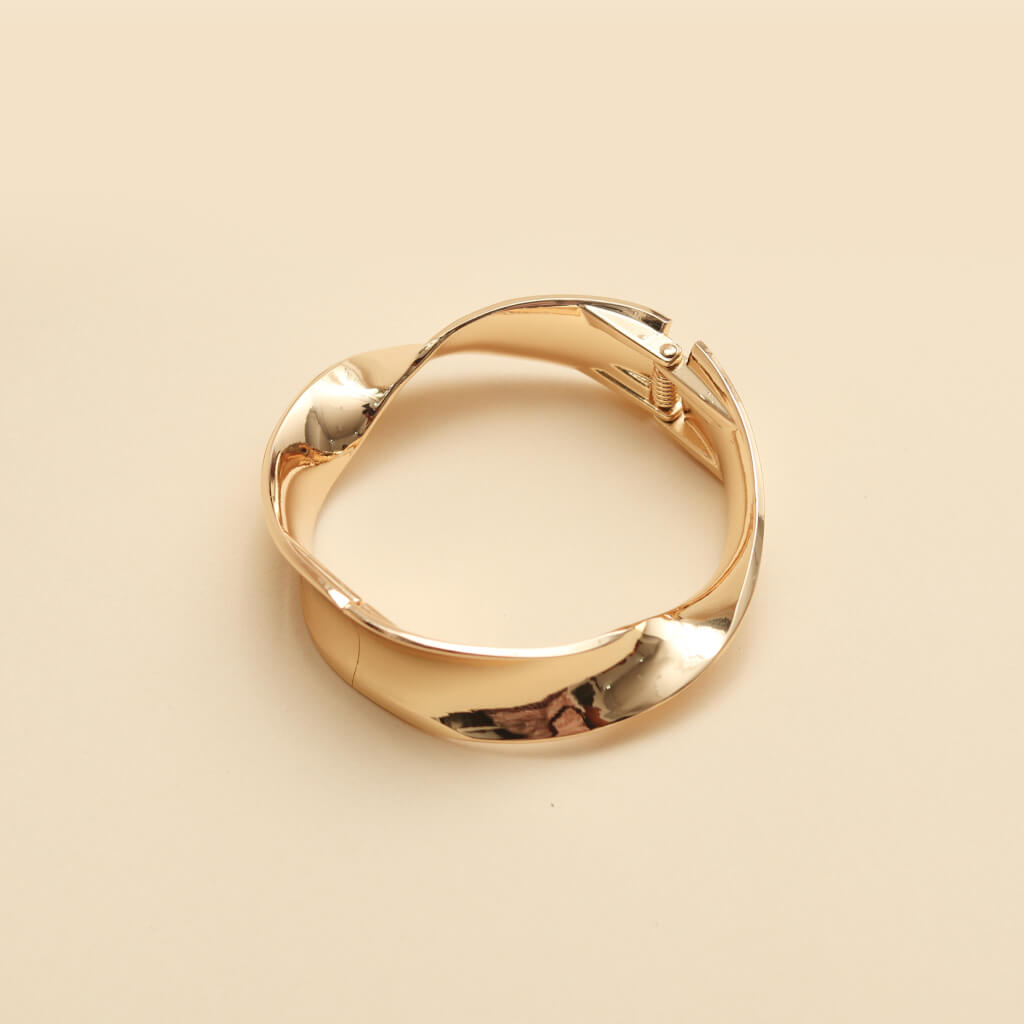 Ocean Current Wave Bangle Bracelet
