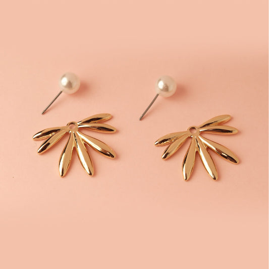 Pearl Bloom Stud Earrings