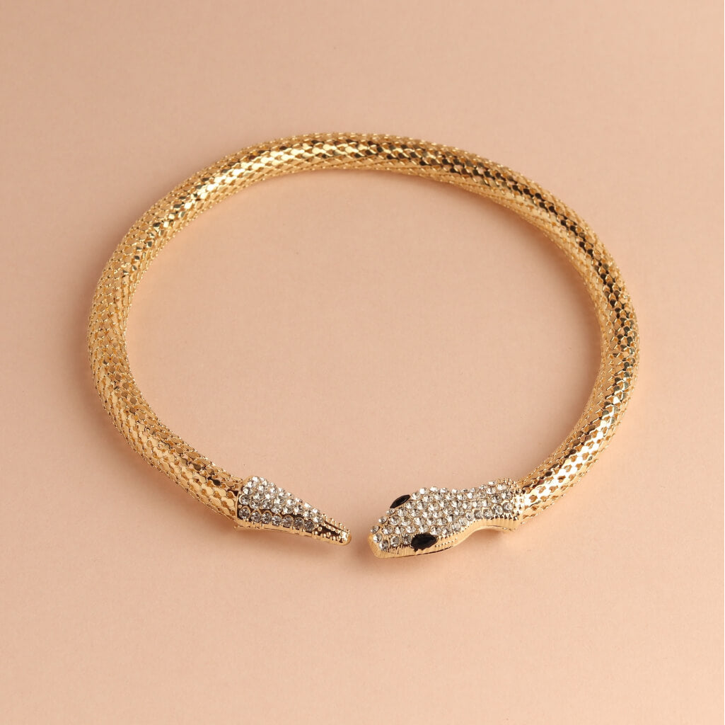 Serpent Head Choker Necklace