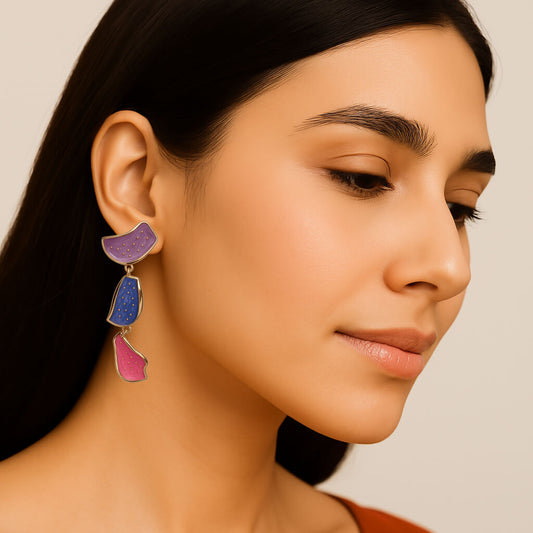 Stardust Bloom Hanging Earring