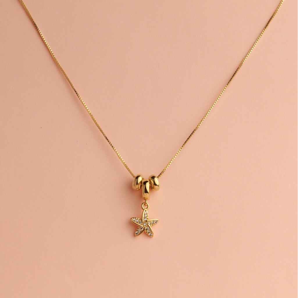 Starfish Charm Pendant Necklace