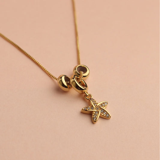 Starfish Charm Pendant Necklace