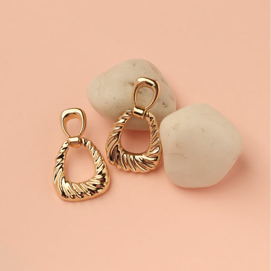 Twist Loop Drop Earrings