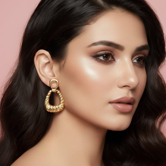 Twist Loop Drop Earrings