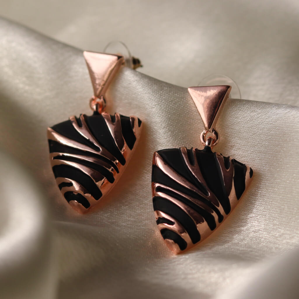 Zebra Luxe Dangle Earrings