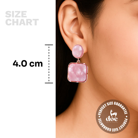 Aqua Ripple Drop Earrings