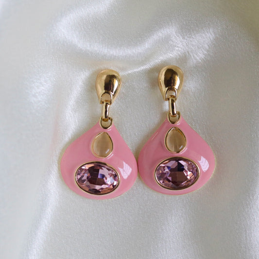 Blush Dewdrop Earrings