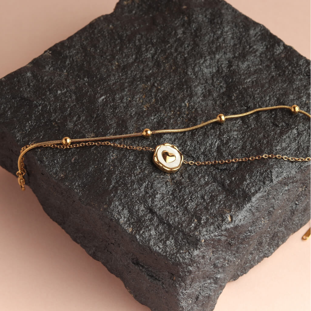 Dual Layer Heart Pendant Necklace