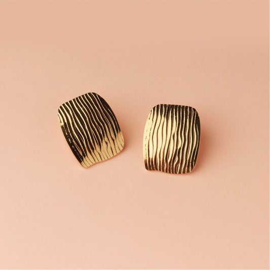 Forest Grain Stud Earrings