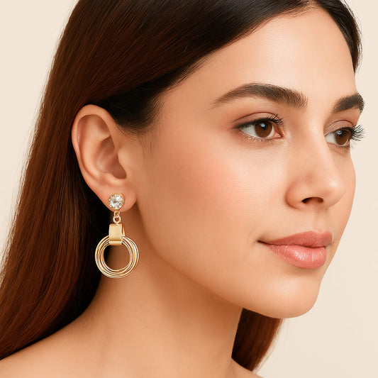 Glimmer Orbit crystal Earrings