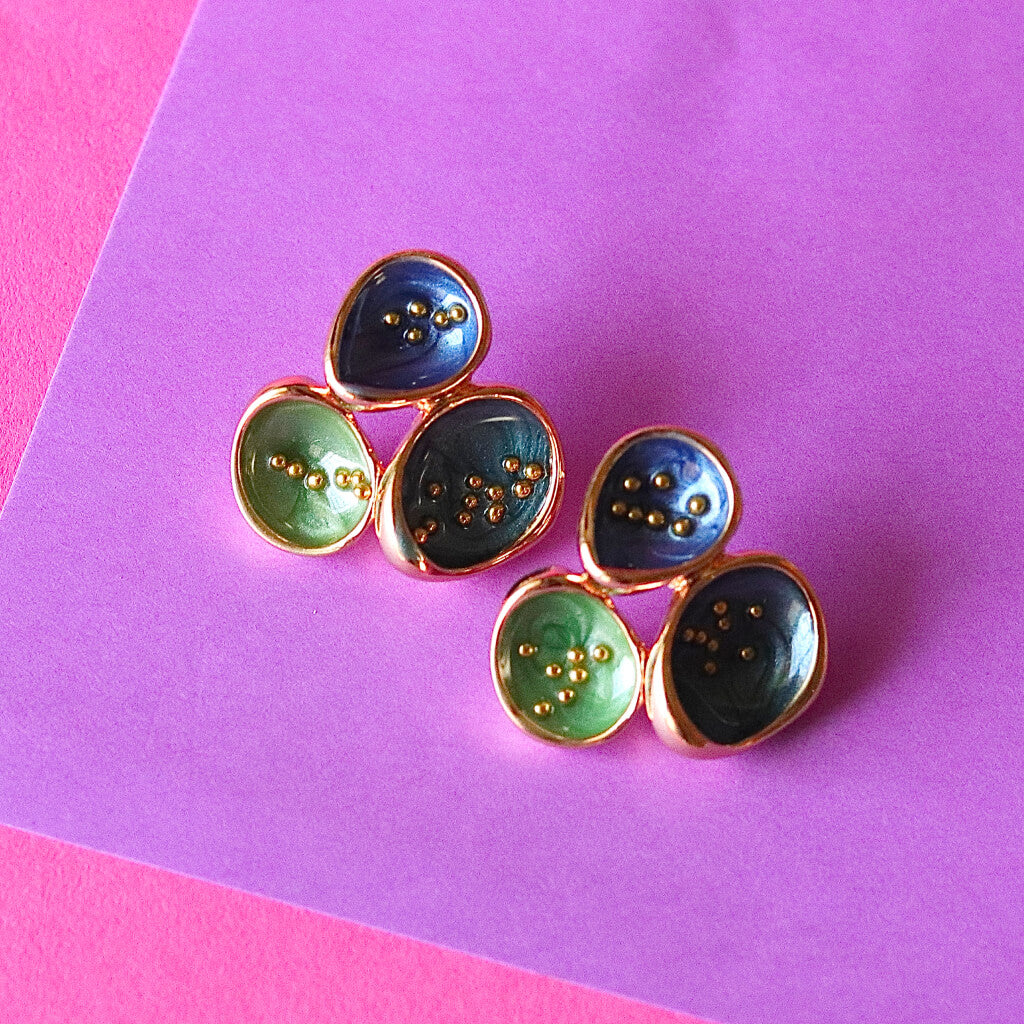 Leaf Lagoon Studs Earrings
