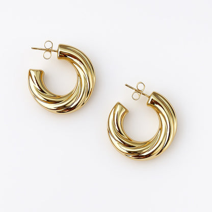 Luxe Coil Hoop Earrings