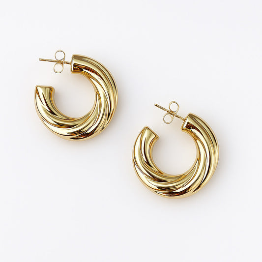 Luxe Coil Hoop Earrings