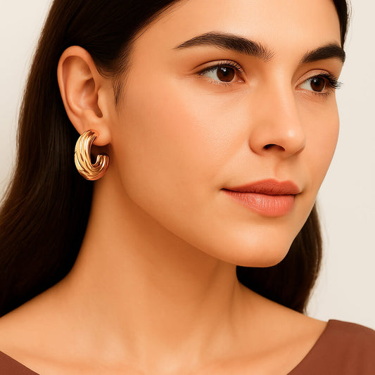 Luxe Coil Hoop Earrings