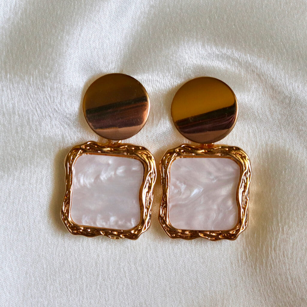 Marble Muse Stud Earring
