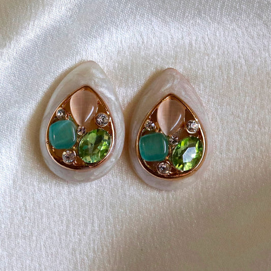 Mistdrop Gem Studs Earrings