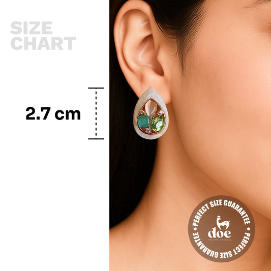 Mistdrop Gem Studs Earrings