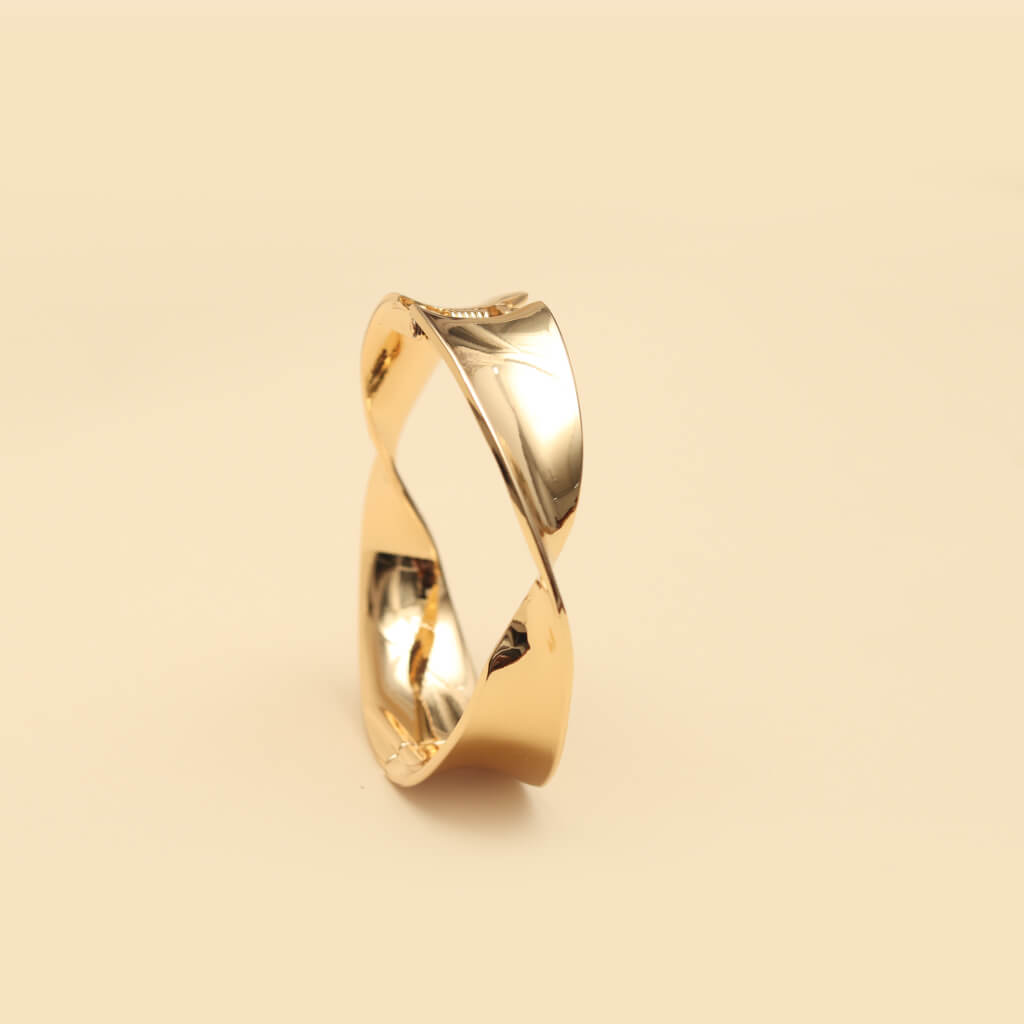 Ocean Current Wave Bangle Bracelet