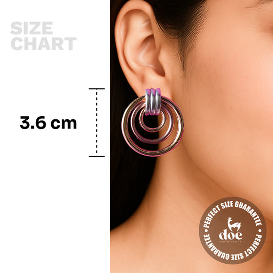 Orbit Trois Luxe Studs Earrings