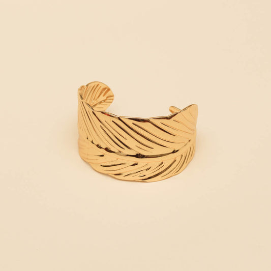 Premium Gold Plated Feather Bracelet