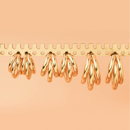 Radiant Loops Earrings Combo – Set of 3 Sizes