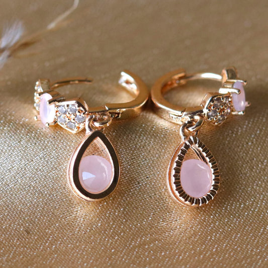 Sakura Dew Drop Danglers Earrings