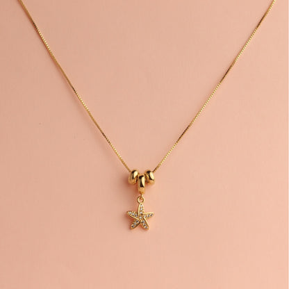 Starfish Charm Pendant Necklace