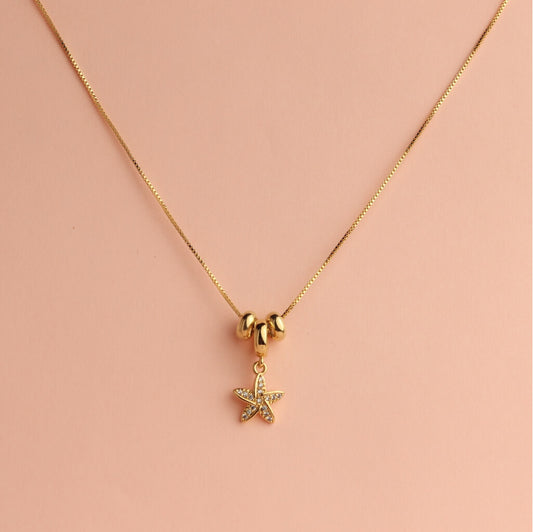 Starfish Charm Pendant Necklace