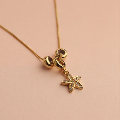 Starfish Charm Pendant Necklace