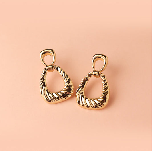 Twist Loop Drop Earrings