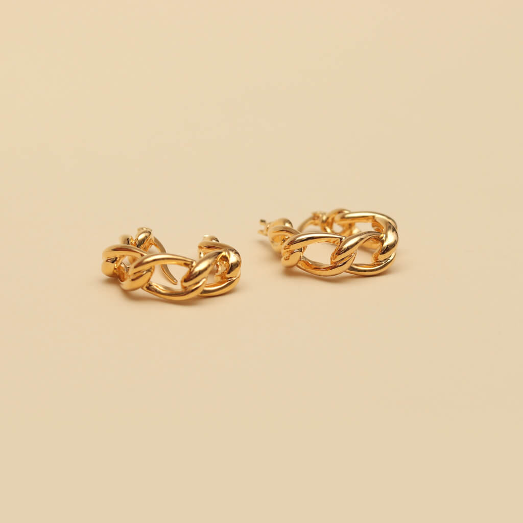 Twisted Halo Hoop Earrings