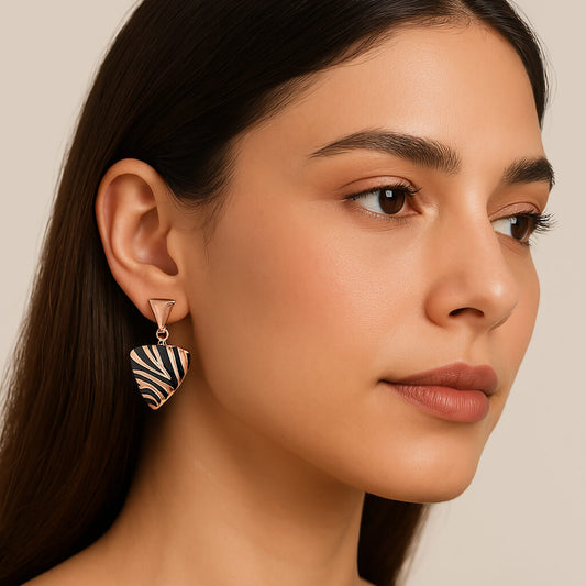 Zebra Luxe Dangle Earrings